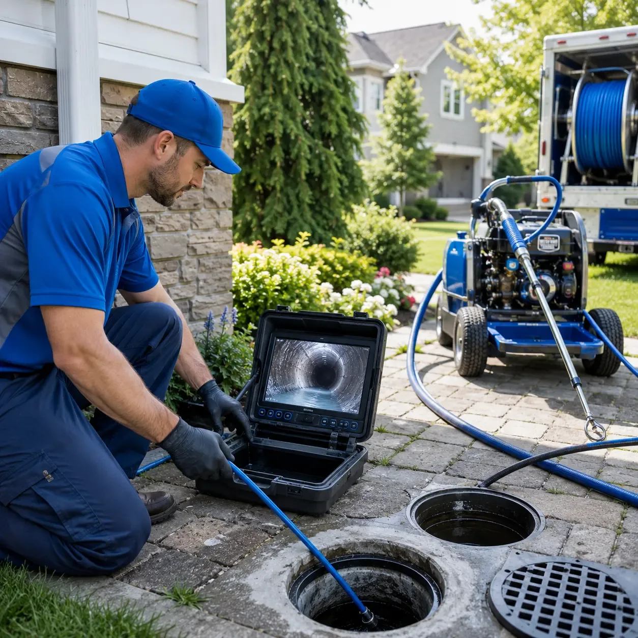 Outdoor drain cleaning professionals serving Burnside, PA