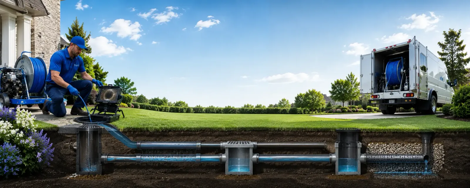 Outdoor drain cleaning information for Burnside, PA